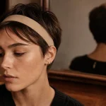Bandeau cheveu court anti-glisse, largeur idéale pour éviter de tasser le visage