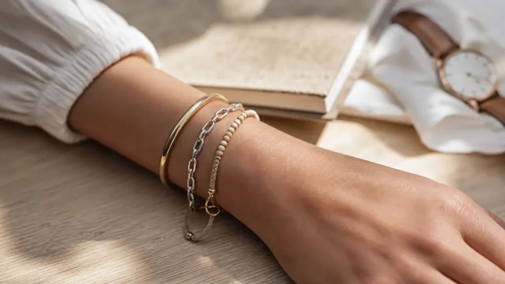 Jonc, chaîne ou manchette : quel bracelet femme choisir selon le style, le poignet et l’occasion ?