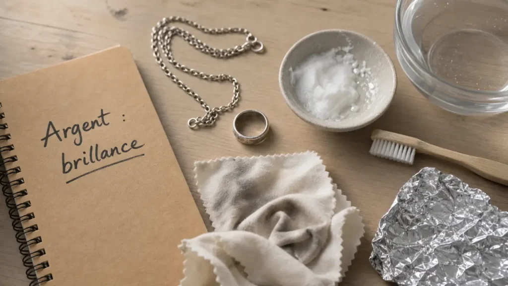 Bijoux en argent qui noircissent : 5 méthodes naturelles pour leur redonner de l&rsquo;éclat