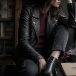 Look rock : perfecto cuir noir et jean, attitude rock en ville