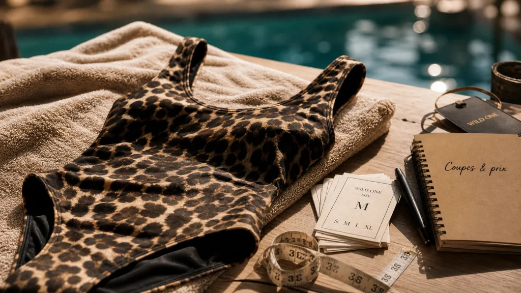 Maillot de bain leopard femme une pièce, coupe et maintien, prix