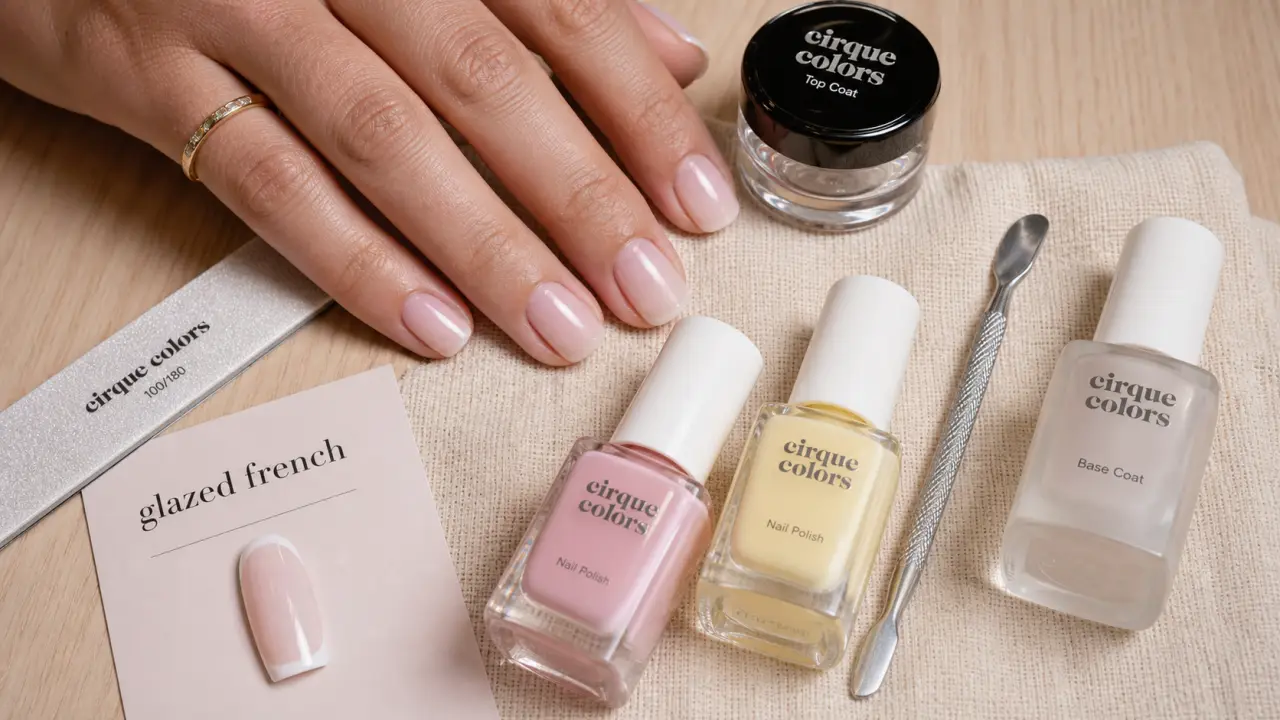 Ongles 2026 tendance : ongles courts glacés squoval et top coat brillant