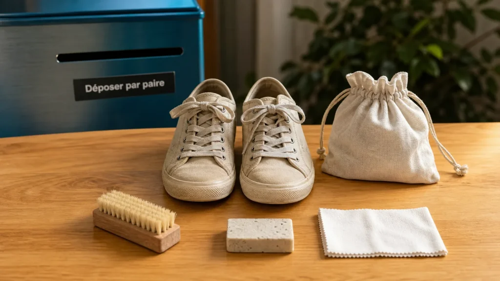 Recycler chaussures : réparer, donner ou déposer par paire
