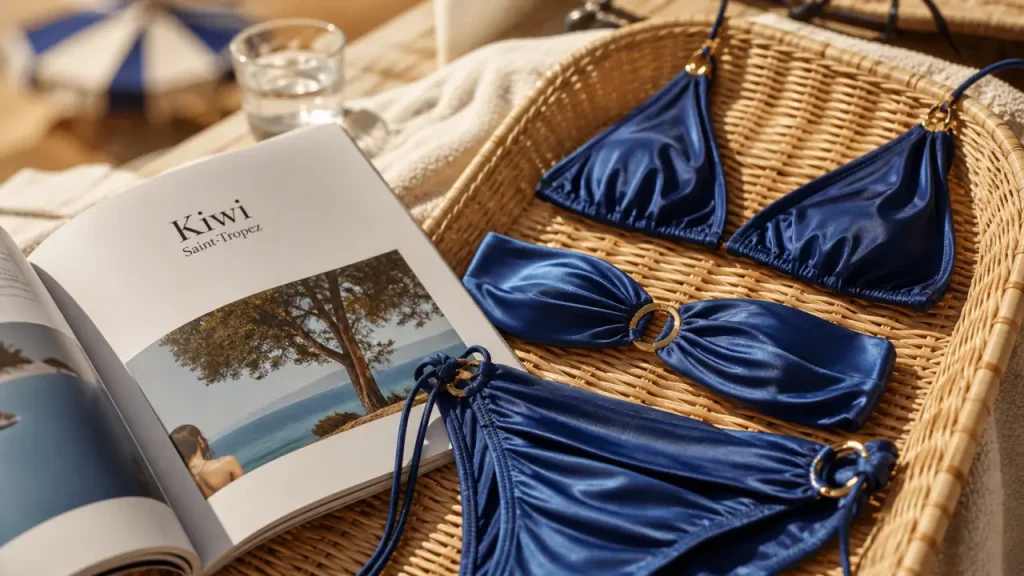 Kiwi maillot de bain femme triangle Saint-Tropez sur catalogue