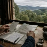 Voyage nature : roadbook et itinéraire en auberge, boussole et carnet