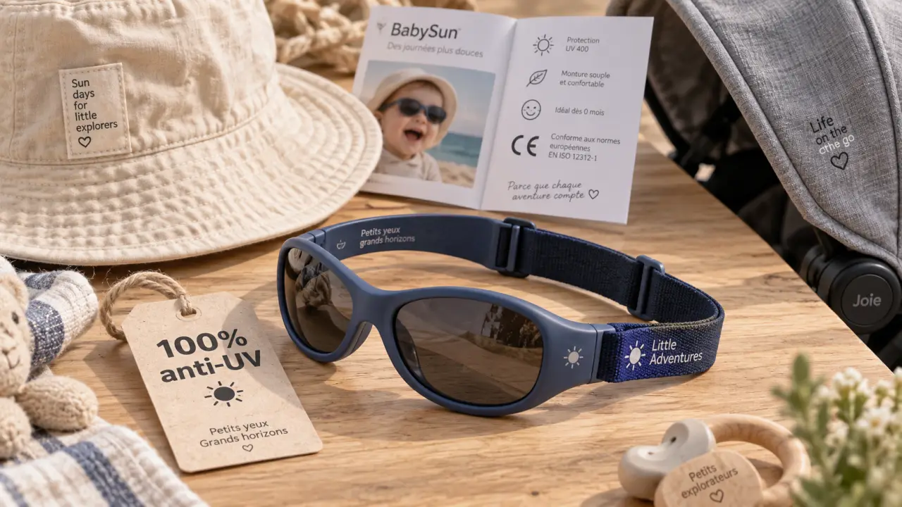 Lunettes de soleil bébé anti-UV pour protéger les yeux