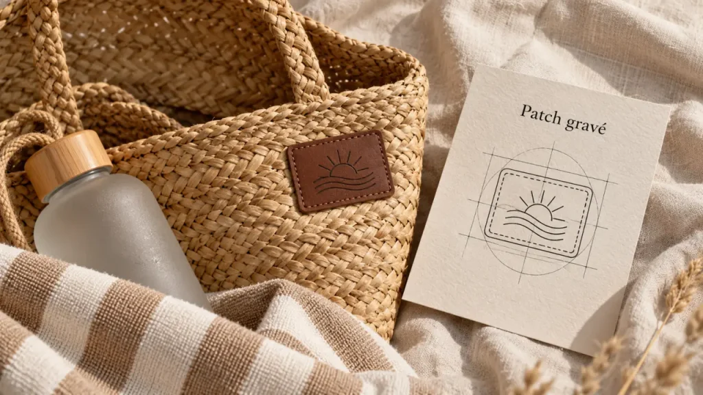 Sac de plage en paille personnalisé : le bon marquage change tout