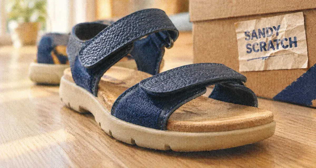 Sandales scratch femme réglées sans comprimer le pied